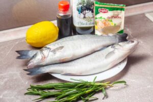 компоненти для сібаса запеченого в духовці