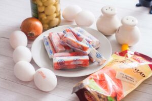 для приготування салату Аншлаг мені потрібні такі інгредієнти